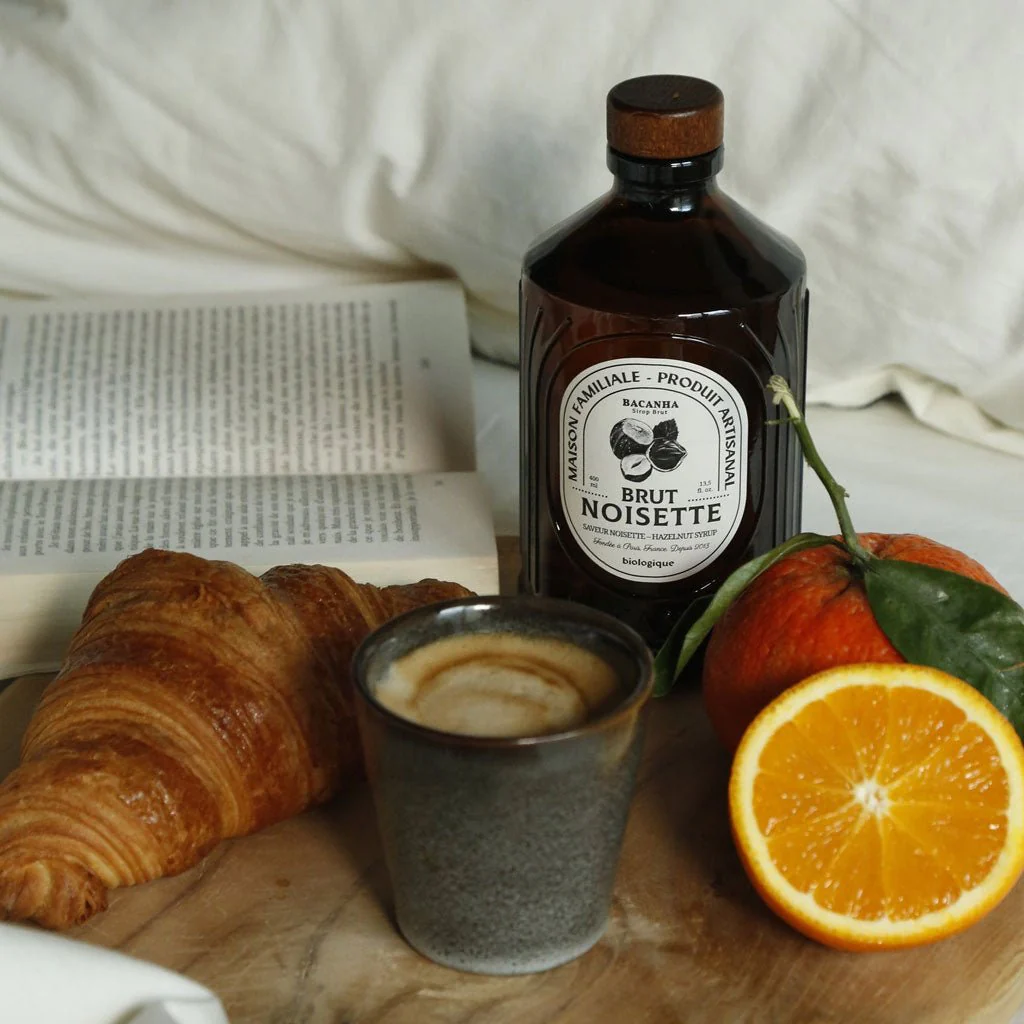 Bacanha organic raw hazelnut syrup